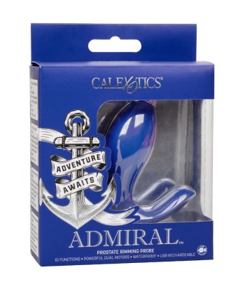 CALEXOTICS - ADMIRAL RIMMING ESTIMULADOR and VIBRADOR PROSTATA AZUL