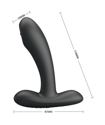 PRETTY LOVE - REMINGTON MASAJEADOR VIBRADOR ANAL Y VAGINAL NEGRO