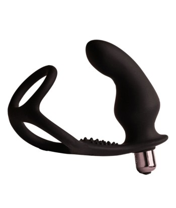 ROCKS- OFF - RO- ZEN RRO PLUG ANAL CON ANILLO VIBRADOR PARA EL PENE NEGRO