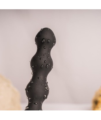 ROCKS- OFF - PETITE SENSATIONS PEARLS PLUG ANAL VIBRADOR NEGRO