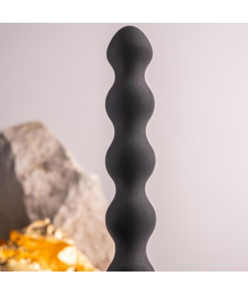 ROCKS- OFF - PETITE SENSATIONS PEARLS PLUG ANAL VIBRADOR NEGRO