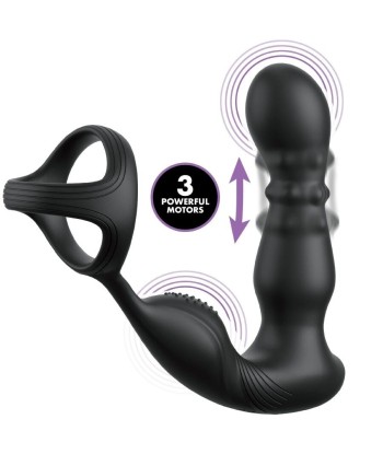 ANAL FANTASY ELITE COLLECTION - ANILLO Y MASAJEADOR ANAL VIBRADOR CON CONTROL REMOTO