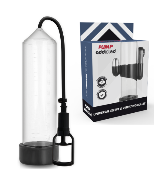 PUMP ADDICTED - BOMBA ERECCIÓN RX7 TRANSPARENTE CON VIBRADOR PUMP ADDICTED - BOMBA ERECCIÓN RX7 TRANSPARENTE CON VIBRADOR
