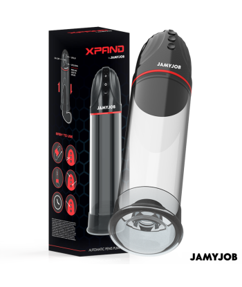 JAMYJOB - XPAND BOMBA AUTOMÁTICA 3 NIVELES DE ONDAS ESTIMULADORAS GRIS