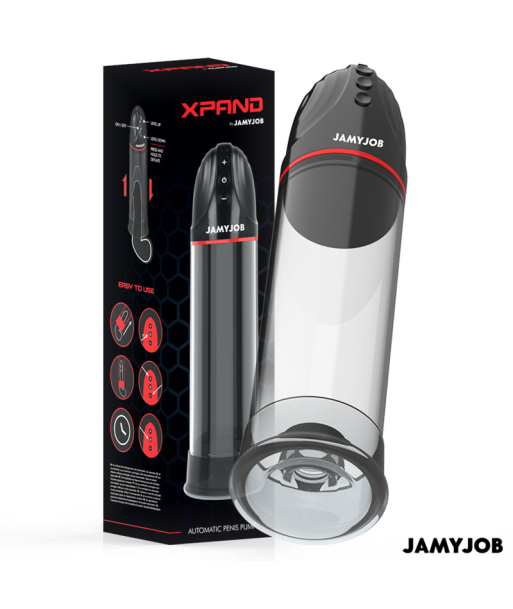 JAMYJOB - XPAND BOMBA AUTOMÁTICA 3 NIVELES DE ONDAS ESTIMULADORAS GRIS