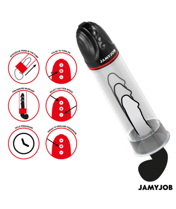 JAMYJOB - XPAND BOMBA AUTOMÁTICA 3 NIVELES DE ONDAS ESTIMULADORAS GRIS
