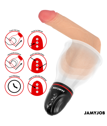 JAMYJOB - XPAND LITE BOMBA AUTOMTICA DE TESTÍCULOS 3 NIVELES DE ONDAS ESTIMULADORAS GRIS