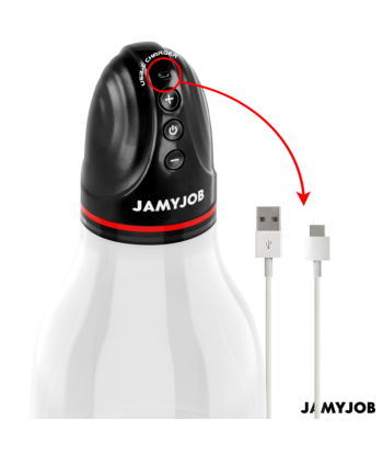 JAMYJOB - XPAND LITE BOMBA AUTOMTICA DE TESTÍCULOS 3 NIVELES DE ONDAS ESTIMULADORAS GRIS