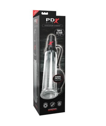 PDX ELITE - BOMBA DE ONDAS ESTIMULADORAS MASTURBADORA CON VIBRACIÓN SUCK N PUMP STROKER