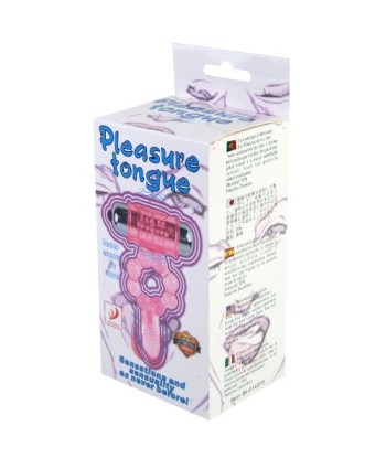 BAILE - ANILLO SILICONA 10 RITMOS LENGUA CON VIBRACIÓN ROSA