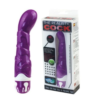 BAILE - REALISTIC COCK 10 RITMOS SENSATION VIOLETA