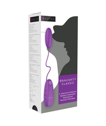 B SWISH - BNAUGHTY CLASSIC VIBRATING BULLET PURPLE