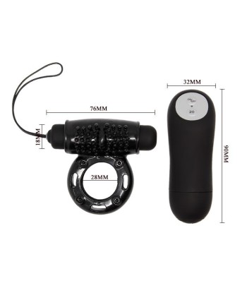 BAILE - ANILLO CONTROL REMOTO NEGRO 20V
