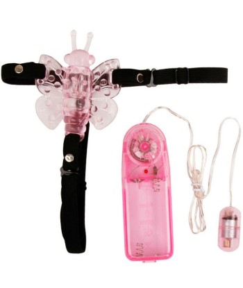 BAILE - ARNÉS CON MARIPOSA VIBRADORA MULTIVELOCIDAD