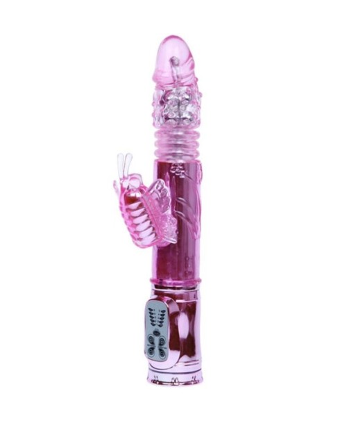 BAILE - VIBRADOR RECARGABLE CON ROTACION Y ESTIMULADOR THROBBING BUTTERF BAILE - VIBRADOR RECARGABLE CON ROTACION Y ESTIMULADOR THROBBING BUTTERF
