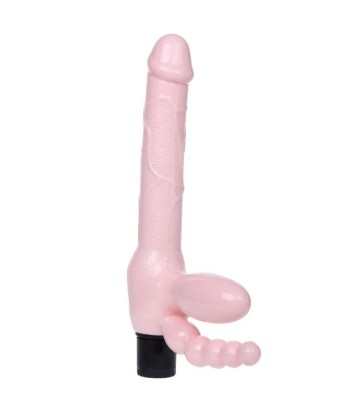 BAILE - ARNÉS SIN CUERDA TPR CON VIBRACIÓN Y ESTIMULACION ANAL 25.4 CM
