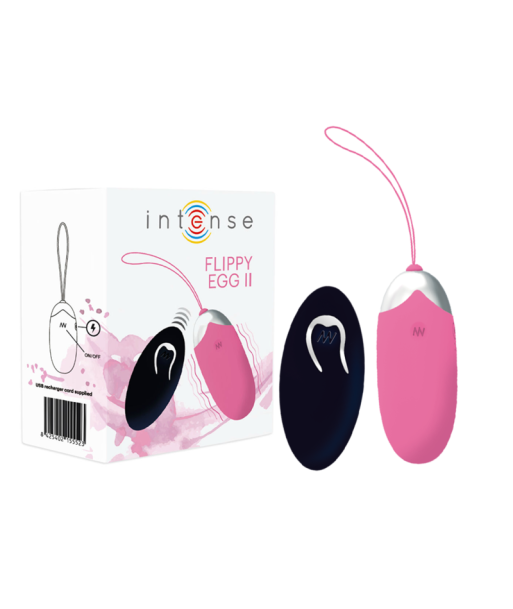 INTENSE - FLIPPY II HUEVO RECARGABLE REMOTO ROSA INTENSE - FLIPPY II HUEVO RECARGABLE REMOTO ROSA
