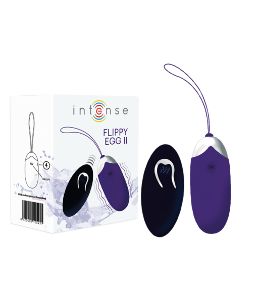 INTENSE - FLIPPY II HUEVO RECARGABLE REMOTO LILA INTENSE - FLIPPY II HUEVO RECARGABLE REMOTO LILA