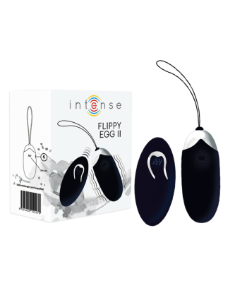 INTENSE - FLIPPY II HUEVO RECARGABLE REMOTO NEGRO