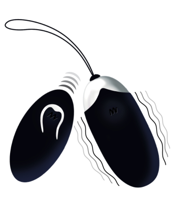 INTENSE - FLIPPY II HUEVO RECARGABLE REMOTO NEGRO