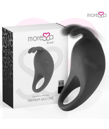MORESSA - BRAD PREMIUM SILICONE RECARGABLE NEGRO
