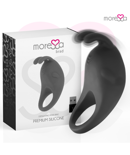 MORESSA - BRAD PREMIUM SILICONE RECARGABLE NEGRO MORESSA - BRAD PREMIUM SILICONE RECARGABLE NEGRO