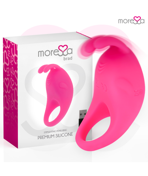 MORESSA - BRAD PREMIUM SILICONE RECARGABLE ROSA MORESSA - BRAD PREMIUM SILICONE RECARGABLE ROSA