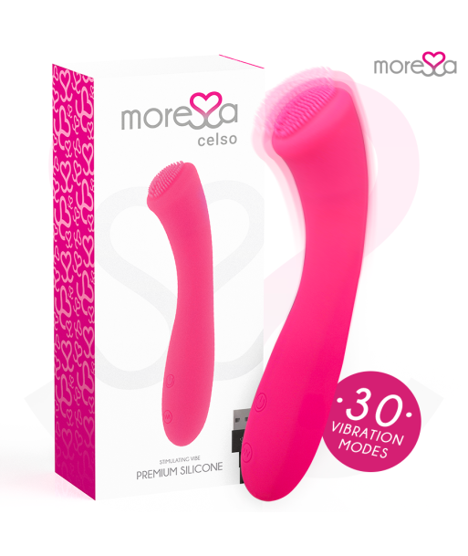 MORESSA - CELSO MASAJEADOR DUO PUNTO G Y SUERO PELVICO PREMIUM SILICONE RECARGABLE MORESSA - CELSO MASAJEADOR DUO PUNTO G Y SUERO PELVICO PREMIUM SILICONE RECARGABLE