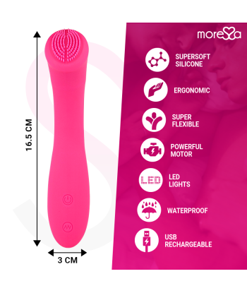 MORESSA - CELSO MASAJEADOR DUO PUNTO G Y SUERO PELVICO PREMIUM SILICONE RECARGABLE