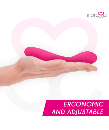 MORESSA - DRUSO MASAJEADOR DUO PUNTO G Y SUERO PELVICO PREMIUM SILICONE RECARGABLE