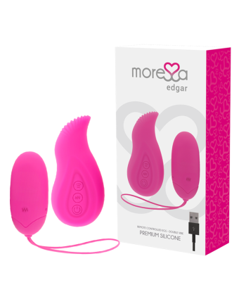 MORESSA - EDGAR SET DUO HUEVO REMOTO Y MANDO CON VIBRACIÓN INCORPORADA PREMIUM SILICONE CONTROL REMOTO