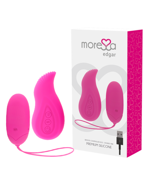 MORESSA - EDGAR SET DUO HUEVO REMOTO Y MANDO CON VIBRACIÓN INCORPORADA PREMIUM SILICONE CONTROL REMOTO MORESSA - EDGAR SET DUO HUEVO REMOTO Y MANDO CON VIBRACIÓN INCORPORADA PREMIUM SILICONE CONTROL REMOTO