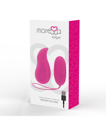 MORESSA - EDGAR SET DUO HUEVO REMOTO Y MANDO CON VIBRACIÓN INCORPORADA PREMIUM SILICONE CONTROL REMOTO