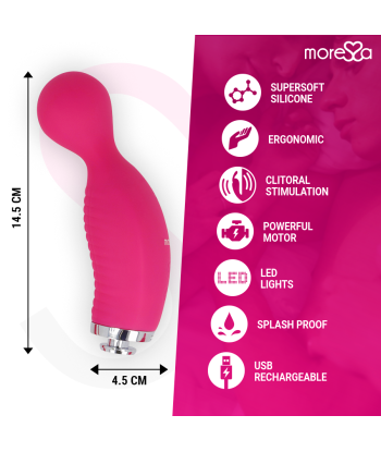 MORESSA - KIRK DUO ONDAS ESTIMULADORAS MASAJEADOR MULTI PRESTACIONES PREMIUM SILICONE RECARGABLE