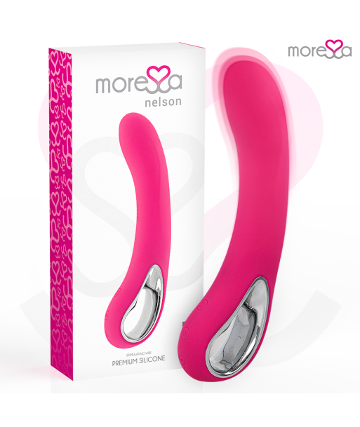 MORESSA - NELSON MASAJEADOR PUNTO G PREMIUM SILICONE RECARGABLE MORESSA - NELSON MASAJEADOR PUNTO G PREMIUM SILICONE RECARGABLE