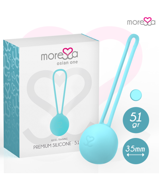 MORESSA - OSIAN ONE ENTRENAMIENTO SUELO PELVICO 51gr PREMIUM SILICONA TURQUESA MORESSA - OSIAN ONE ENTRENAMIENTO SUELO PELVICO 51gr PREMIUM SILICONA TURQUESA