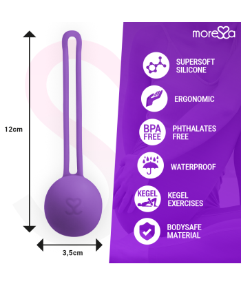 MORESSA - OSIAN ONE ENTRENAMIENTO SUELO PELVICO 51gr PREMIUM SILICONA LILA