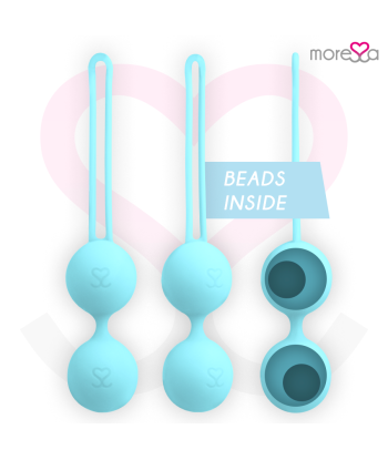 MORESSA - OSIAN TWO ENTRENAMIENTO SUELO PELVICO 101gr PREMIUM SILICONA TURQUESA