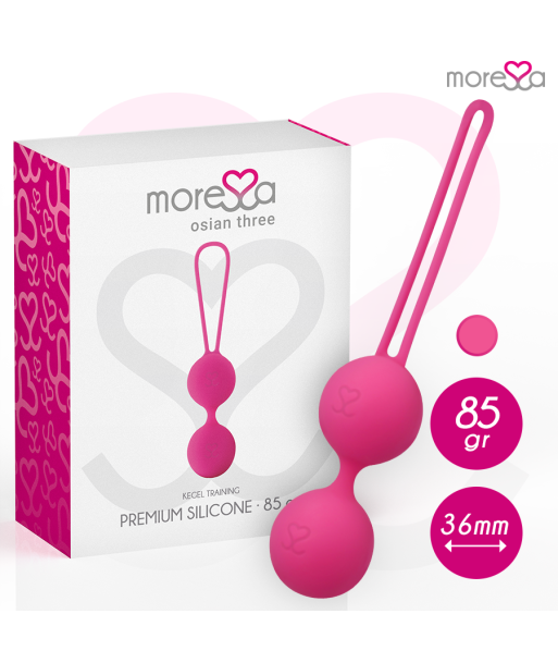 MORESSA - OSIAN THREE ENTRENAMIENTO SUELO PELVICO 85 gr PREMIUM SILICONA ROSA MORESSA - OSIAN THREE ENTRENAMIENTO SUELO PELVICO 85 gr PREMIUM SILICONA ROSA