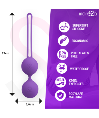 MORESSA - OSIAN THREE ENTRENAMIENTO SUELO PELVICO 85 gr PREMIUM SILICONA LILA