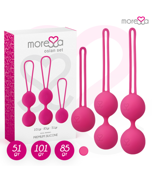 MORESSA - OSIAN SET PREMIUM SILICONA ROSA (Osian One - 51 g Osian Two - 101 g Osian Three 85 g) MORESSA - OSIAN SET PREMIUM SILICONA ROSA (Osian One - 51 g Osian Two - 101 g Osian Three 85 g)