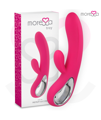 MORESSA - TROY MASAJEADOR PUNTO G Y CLITORIS PREMIUM SILICONE RECARGABLE