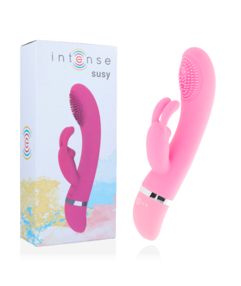 INTENSE - SUSY VIBRADOR OSCILANTE SILICON RABBIT ROSA