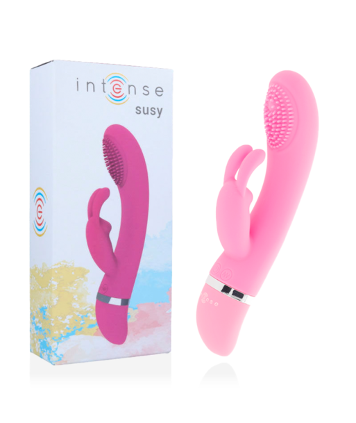INTENSE - SUSY VIBRADOR OSCILANTE SILICON RABBIT ROSA INTENSE - SUSY VIBRADOR OSCILANTE SILICON RABBIT ROSA