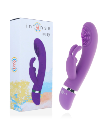 INTENSE - SUSY VIBRADOR OSCILANTE SILICONA RABBIT LILA