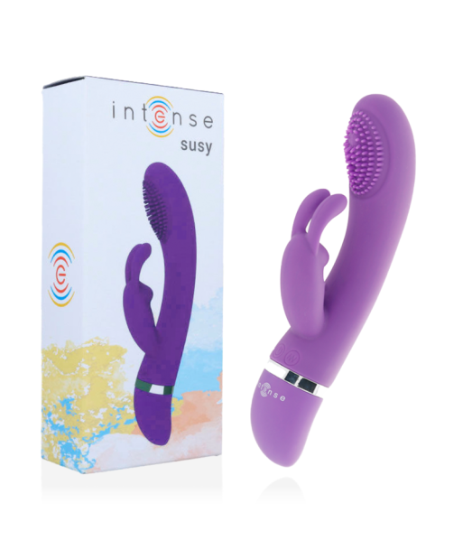 INTENSE - SUSY VIBRADOR OSCILANTE SILICONA RABBIT LILA