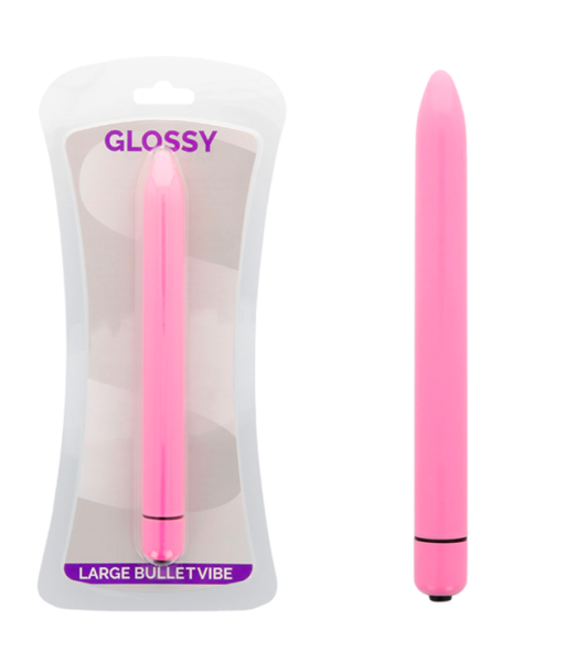 GLOSSY - SLIM VIBRADOR ROSA INTENSO GLOSSY - SLIM VIBRADOR ROSA INTENSO
