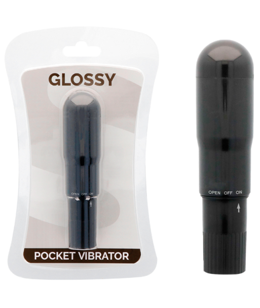 GLOSSY - POCKET VIBRADOR NEGRO GLOSSY - POCKET VIBRADOR NEGRO
