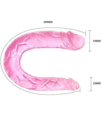BAILE - DOUBLE DONG DILDO DOBLE ROSA