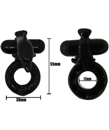 BAILE - SWEET RING ANILLO CON ESTIMULADOR CLITORIS DELFIN